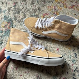 Never worn high top vans